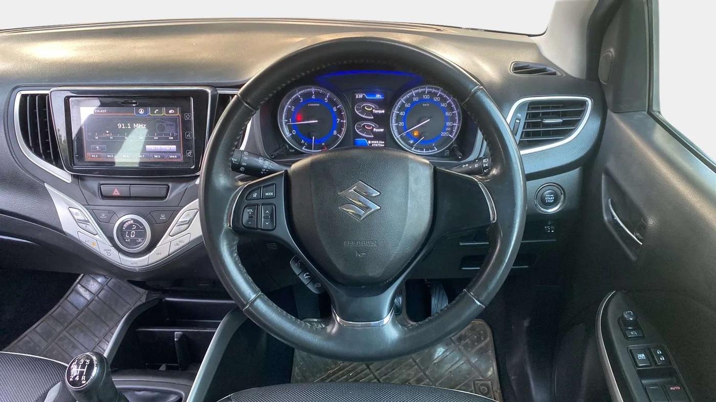 2017 Maruti Baleno ALPHA PETROL 1.2, Petrol, Manual, 47,724 km, Steering Wheel Close Up