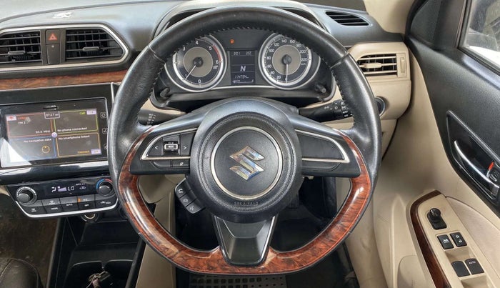 2017 Maruti Dzire ZDI PLUS AMT, Diesel, Automatic, 1,14,715 km, Steering Wheel Close Up
