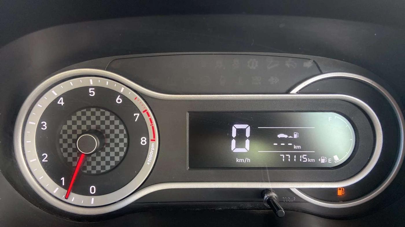 2020 Hyundai AURA SX 1.2, Petrol, Manual, 77,163 km, Odometer Image