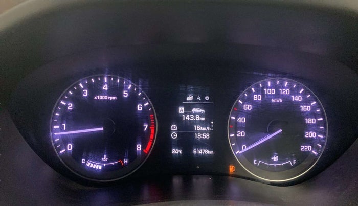 2017 Hyundai Elite i20 ASTA 1.2 (O), Petrol, Manual, 61,471 km, Odometer Image