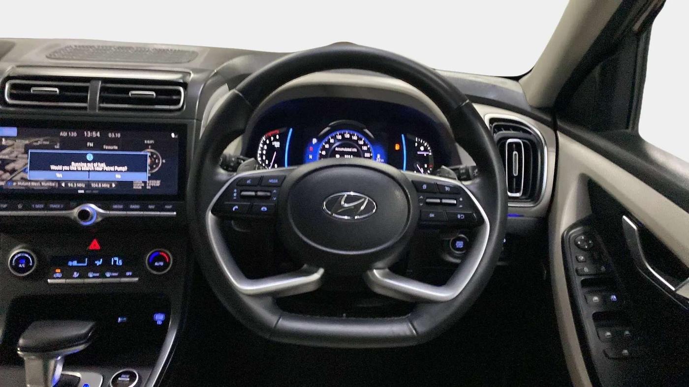2020 Hyundai Creta SX (O) IVT 1.5 PETROL, Petrol, Automatic, 29,219 km, Steering Wheel Close Up