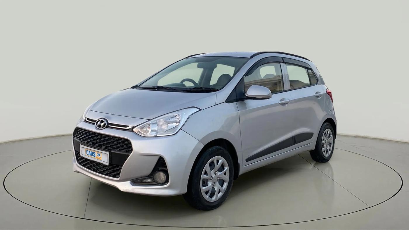 2017 Hyundai Grand i10 SPORTZ (O) 1.2 KAPPA VTVT, Petrol, Manual, 73,183 km, Left Front Diagonal