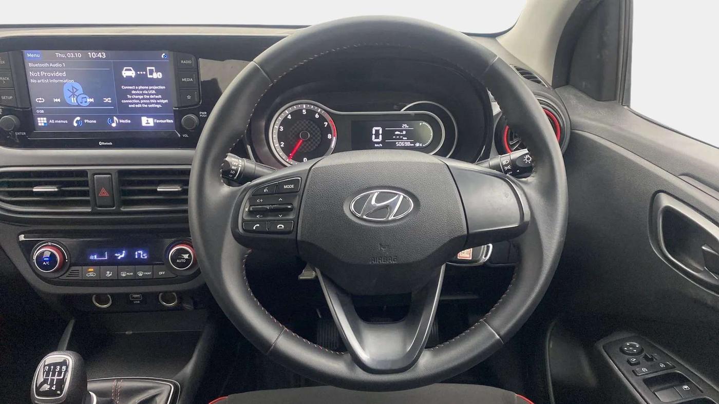 2020 Hyundai GRAND I10 NIOS SPORTZ 1.0 TURBO GDI, Petrol, Manual, 50,801 km, Steering Wheel Close Up