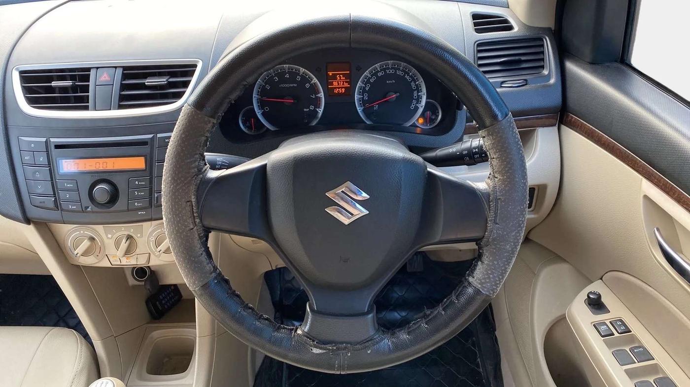 2013 Maruti Swift Dzire VXI, Petrol, Manual, 96,722 km, Steering Wheel Close Up
