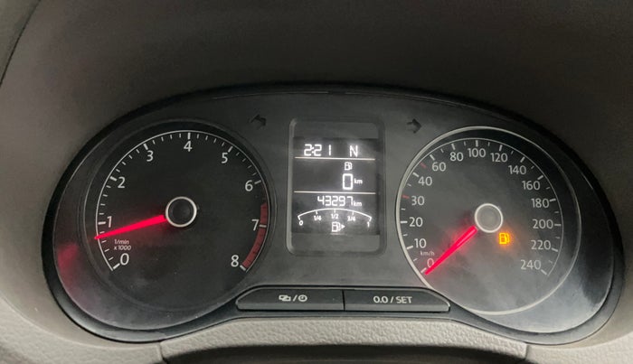 2017 Volkswagen Vento 1.2 TSI HIGHLINE PLUS AT, Petrol, Automatic, 43,250 km, Odometer Image