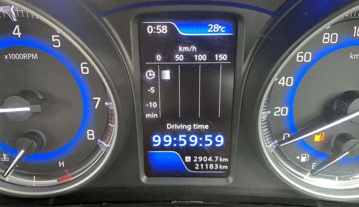 2021 Maruti Baleno ZETA PETROL 1.2, Petrol, Manual, 21,183 km, Odometer Image