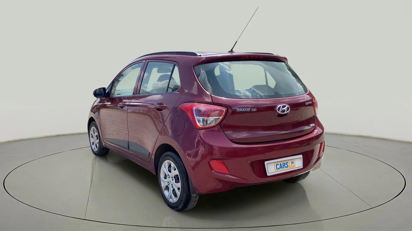 2016 Hyundai Grand i10 SPORTZ 1.2 KAPPA VTVT, Petrol, Manual, 76,927 km, Left Back Diagonal