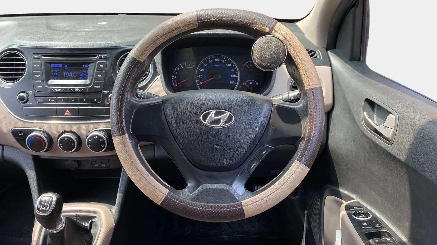 2014 Hyundai Grand i10 SPORTZ 1.2 KAPPA VTVT, Petrol, Manual, 81,101 km, Steering Wheel Close Up