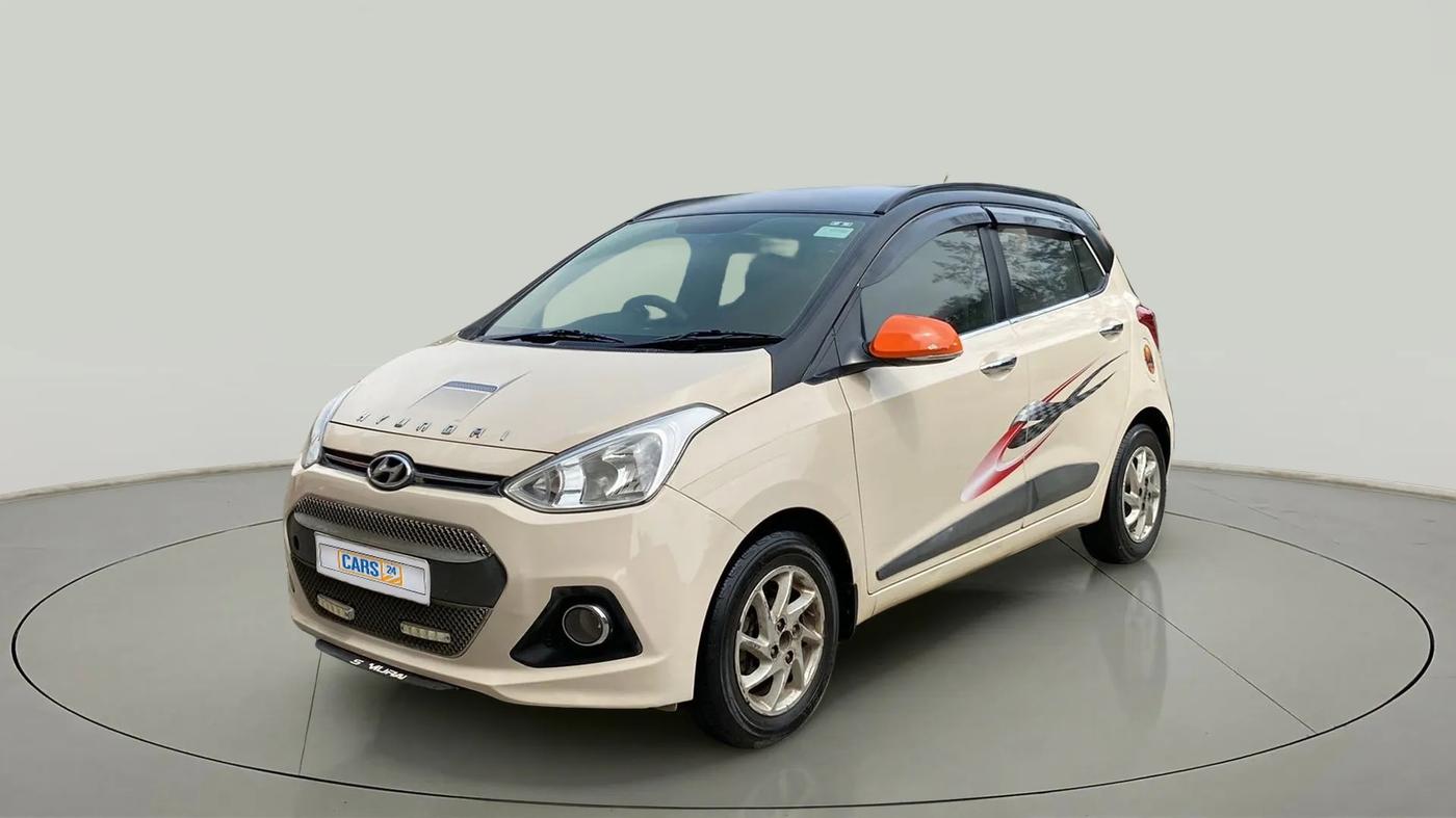 2014 Hyundai Grand i10 SPORTZ 1.2 KAPPA VTVT, Petrol, Manual, 81,101 km, Left Front Diagonal