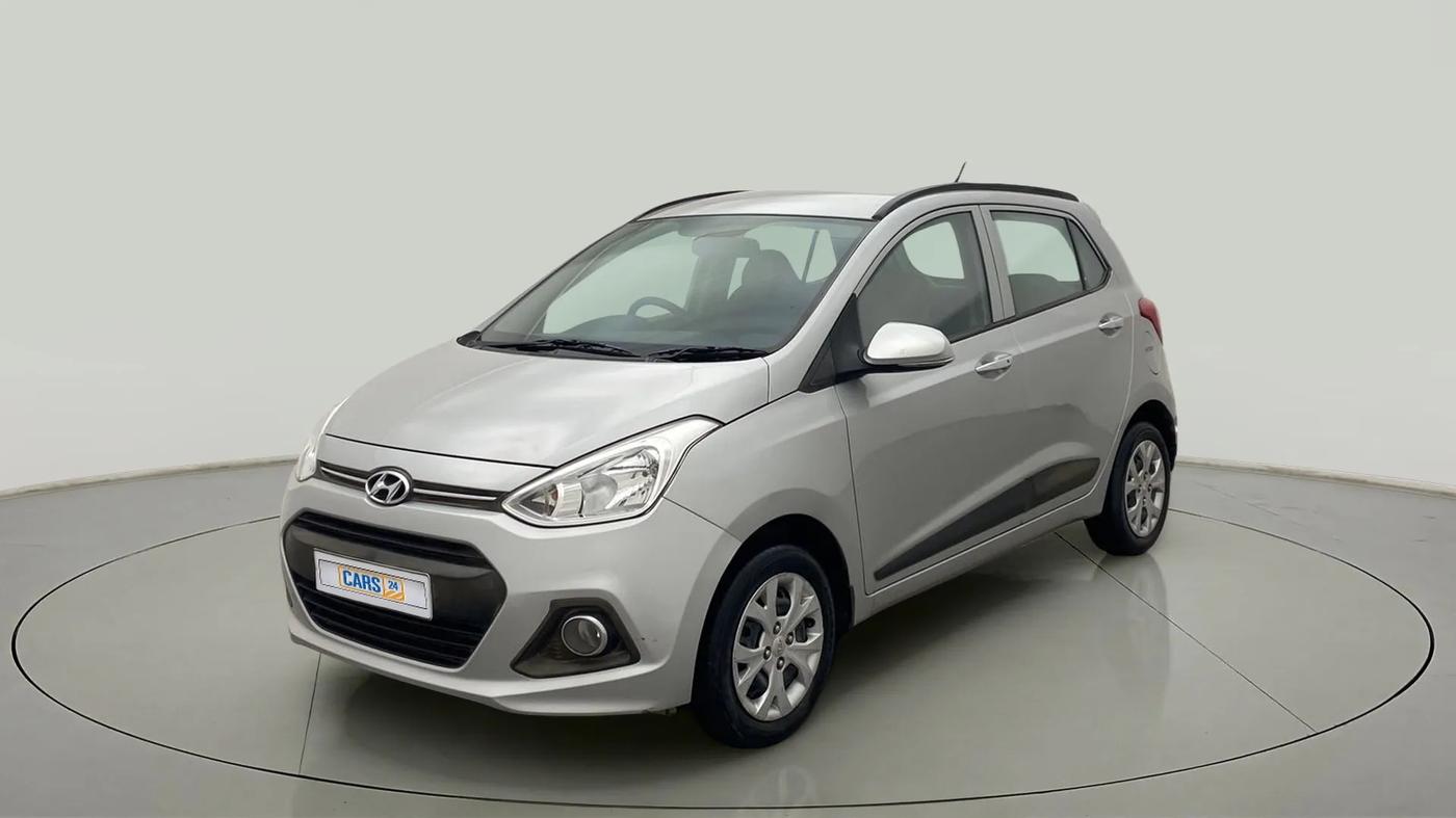 2014 Hyundai Grand i10 SPORTZ 1.2 KAPPA VTVT, Petrol, Manual, 35,571 km, Left Front Diagonal
