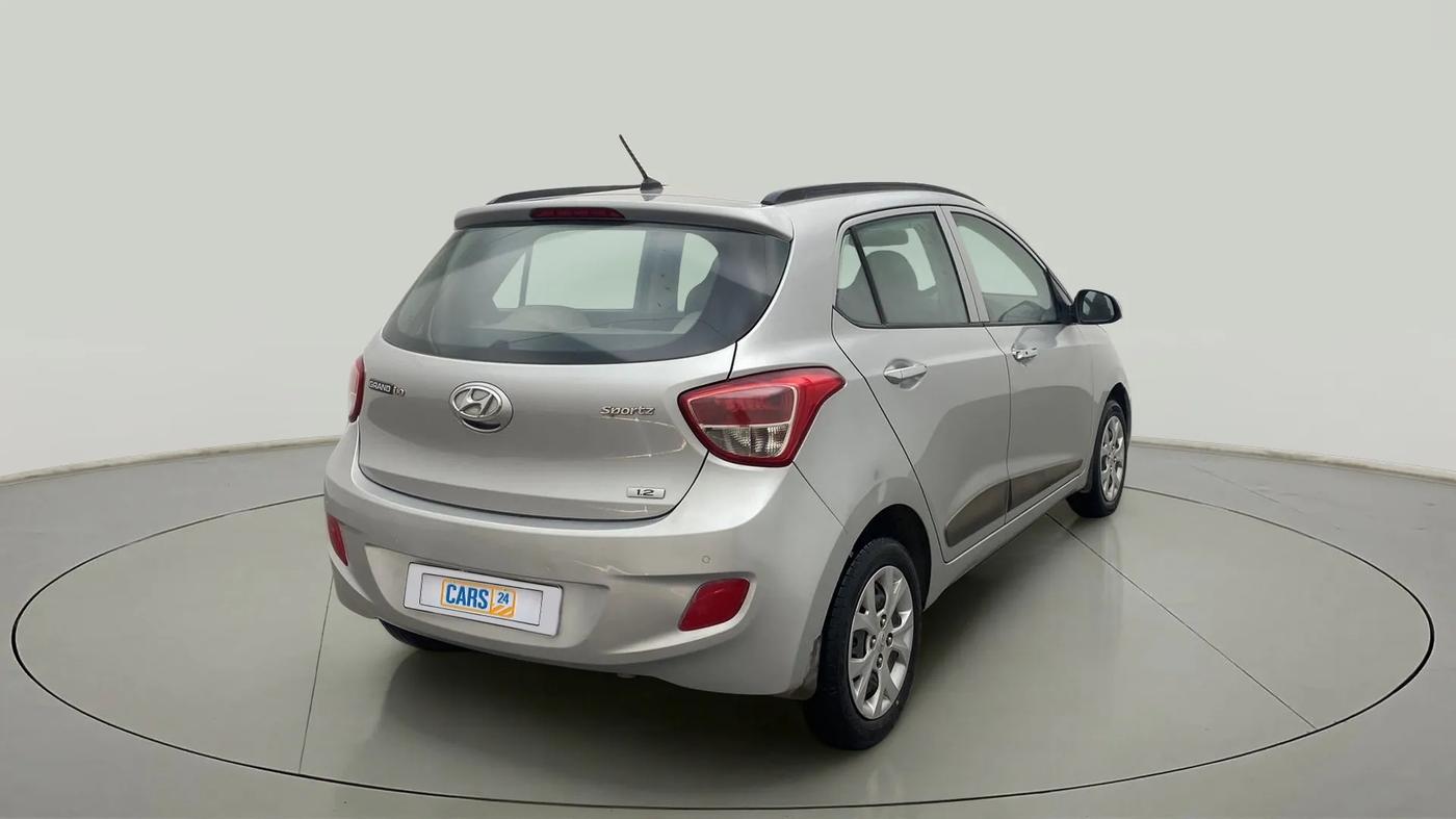 2014 Hyundai Grand i10 SPORTZ 1.2 KAPPA VTVT, Petrol, Manual, 35,571 km, Right Back Diagonal
