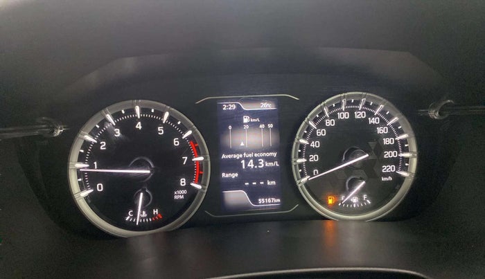 2022 Maruti Grand Vitara ALPHA SMART HYBRID, Petrol, Manual, 55,426 km, Odometer Image