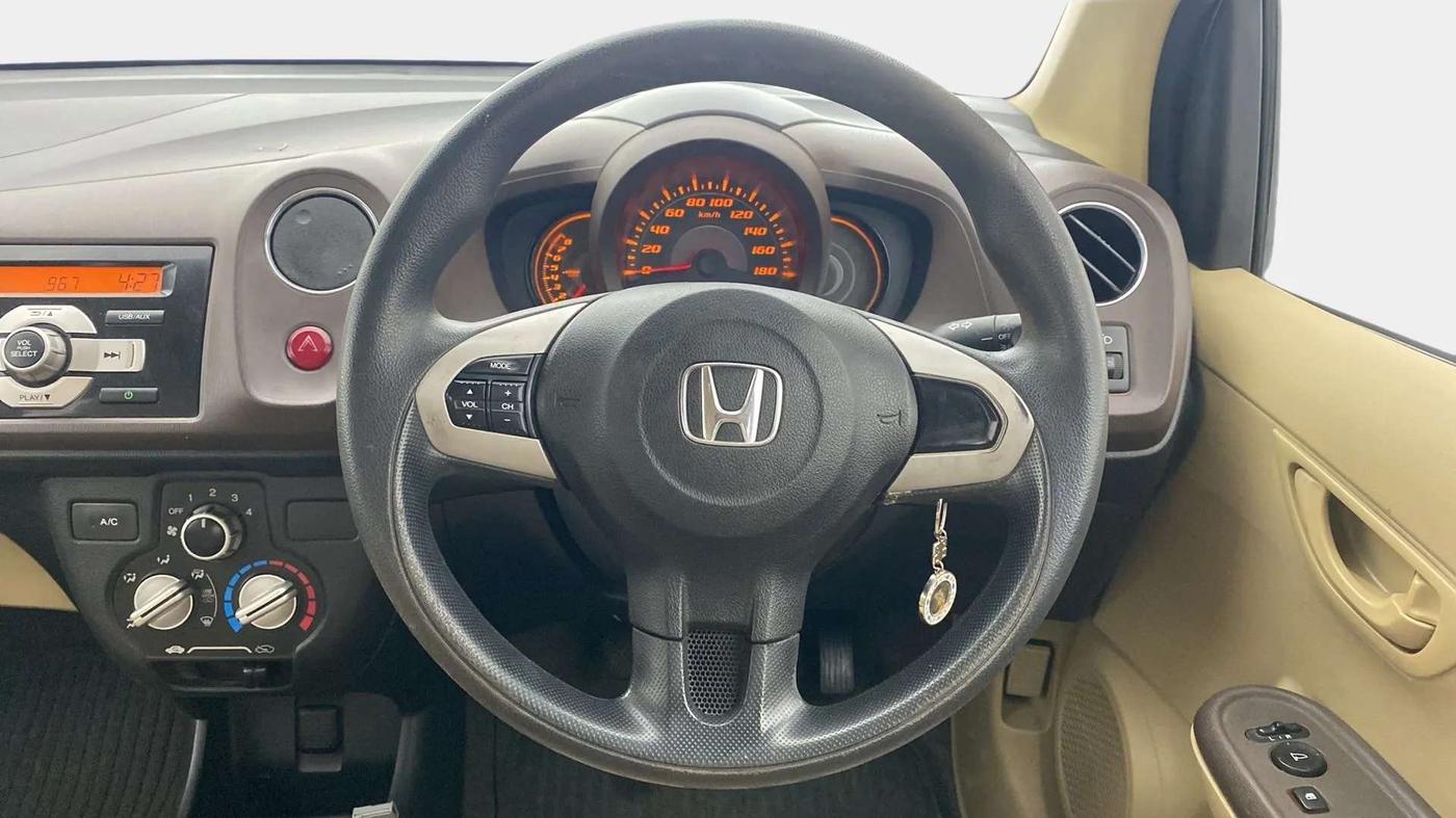 2013 Honda Amaze 1.2L I-VTEC S, Petrol, Manual, 87,699 km, Steering Wheel Close Up
