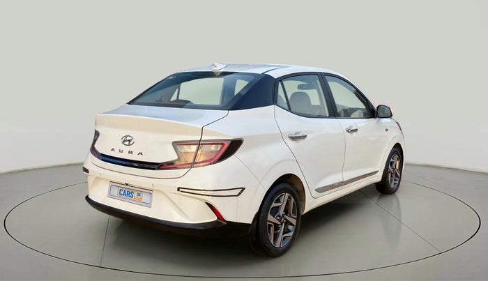 2021 Hyundai AURA SX PLUS 1.2 AMT, Petrol, Automatic, 43,913 km, Right Back Diagonal