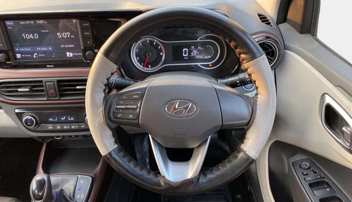 2021 Hyundai AURA SX PLUS 1.2 AMT, Petrol, Automatic, 43,913 km, Steering Wheel Close Up