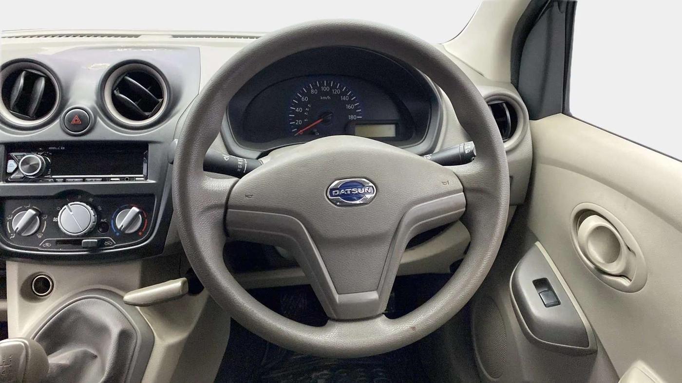 2016 Datsun Go T, Petrol, Manual, 85,967 km, Steering Wheel Close Up