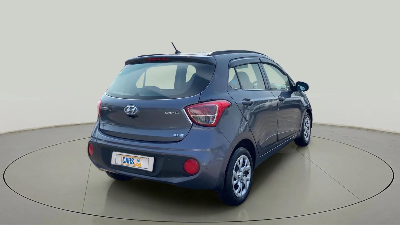 2017 Hyundai Grand i10 SPORTZ (O) 1.2 KAPPA VTVT, Petrol, Manual, 47,301 km, Right Back Diagonal