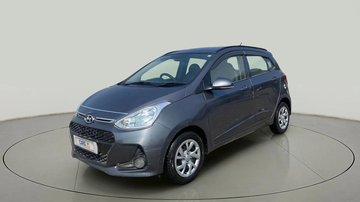 2017 Hyundai Grand i10 SPORTZ (O) 1.2 KAPPA VTVT, Petrol, Manual, 47,301 km, Left Front Diagonal
