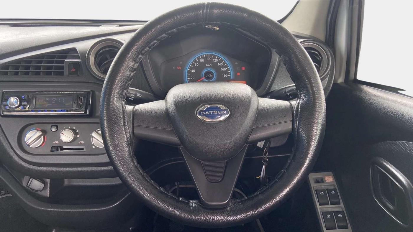 2018 Datsun Redi Go A, Petrol, Manual, 26,429 km, Steering Wheel Close Up