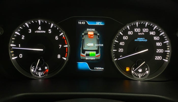 2023 Maruti BREZZA ZXI + SMART HYBRID, Petrol, Manual, 17,993 km, Odometer Image