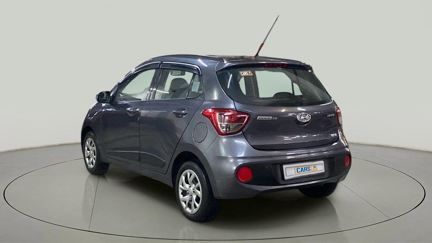 2017 Hyundai Grand i10 SPORTZ (O) 1.2 KAPPA VTVT, Petrol, Manual, 29,490 km, Left Back Diagonal