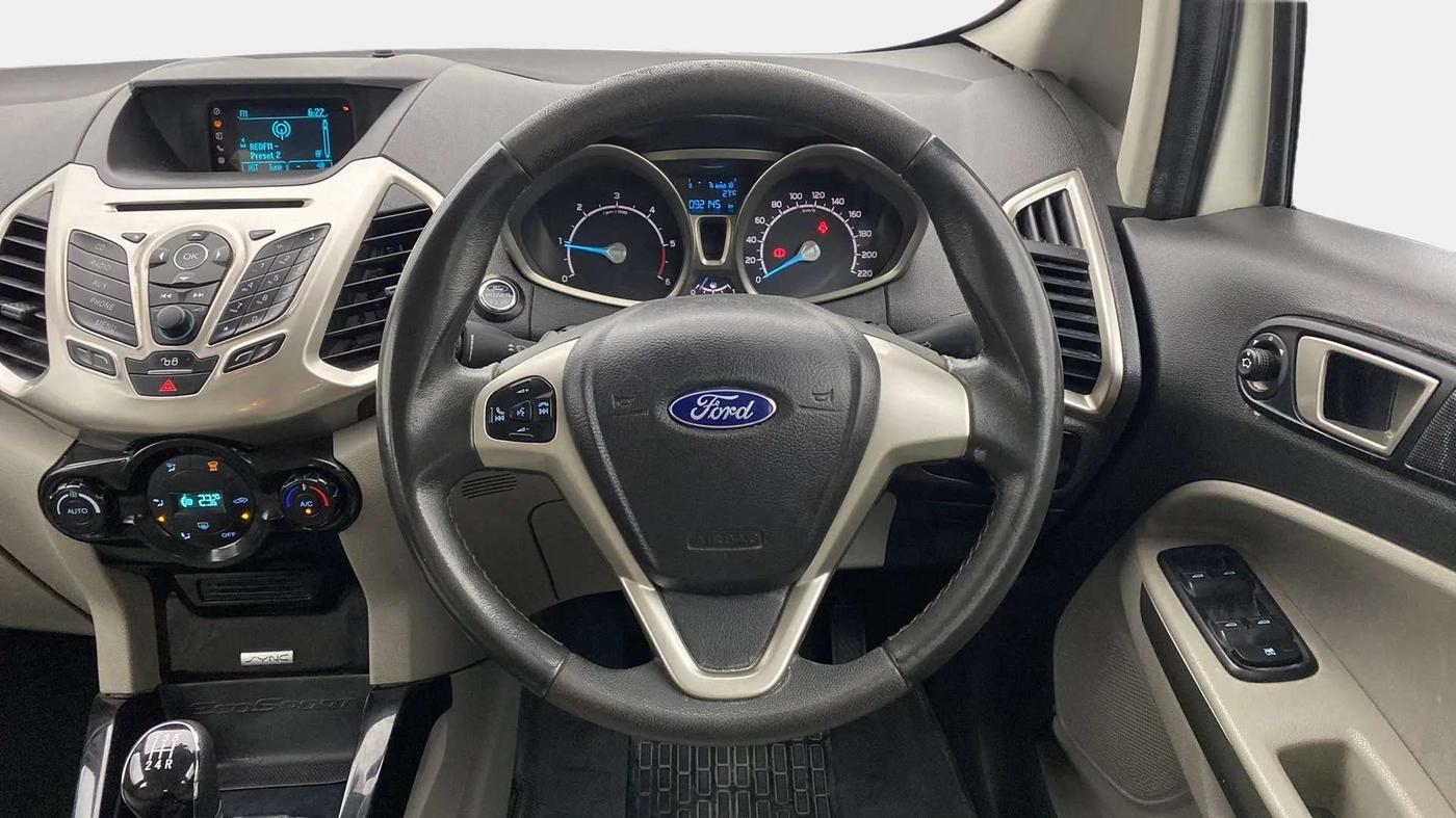 2016 Ford Ecosport TITANIUM 1.5L DIESEL, Diesel, Manual, 92,441 km, Steering Wheel Close Up