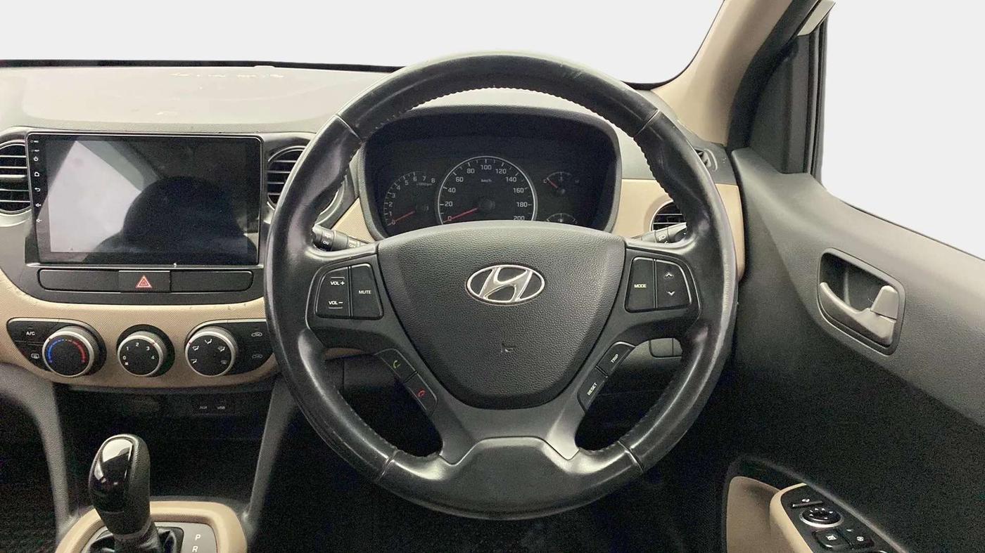2014 Hyundai Grand i10 ASTA AT 1.2 KAPPA VTVT, Petrol, Automatic, 49,616 km, Steering Wheel Close Up