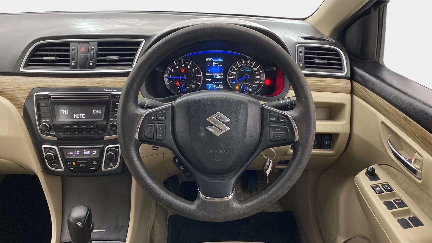 2019 Maruti Ciaz DELTA AT 1.5 SHVS PETROL, Petrol, Automatic, 55,479 km, Steering Wheel Close Up