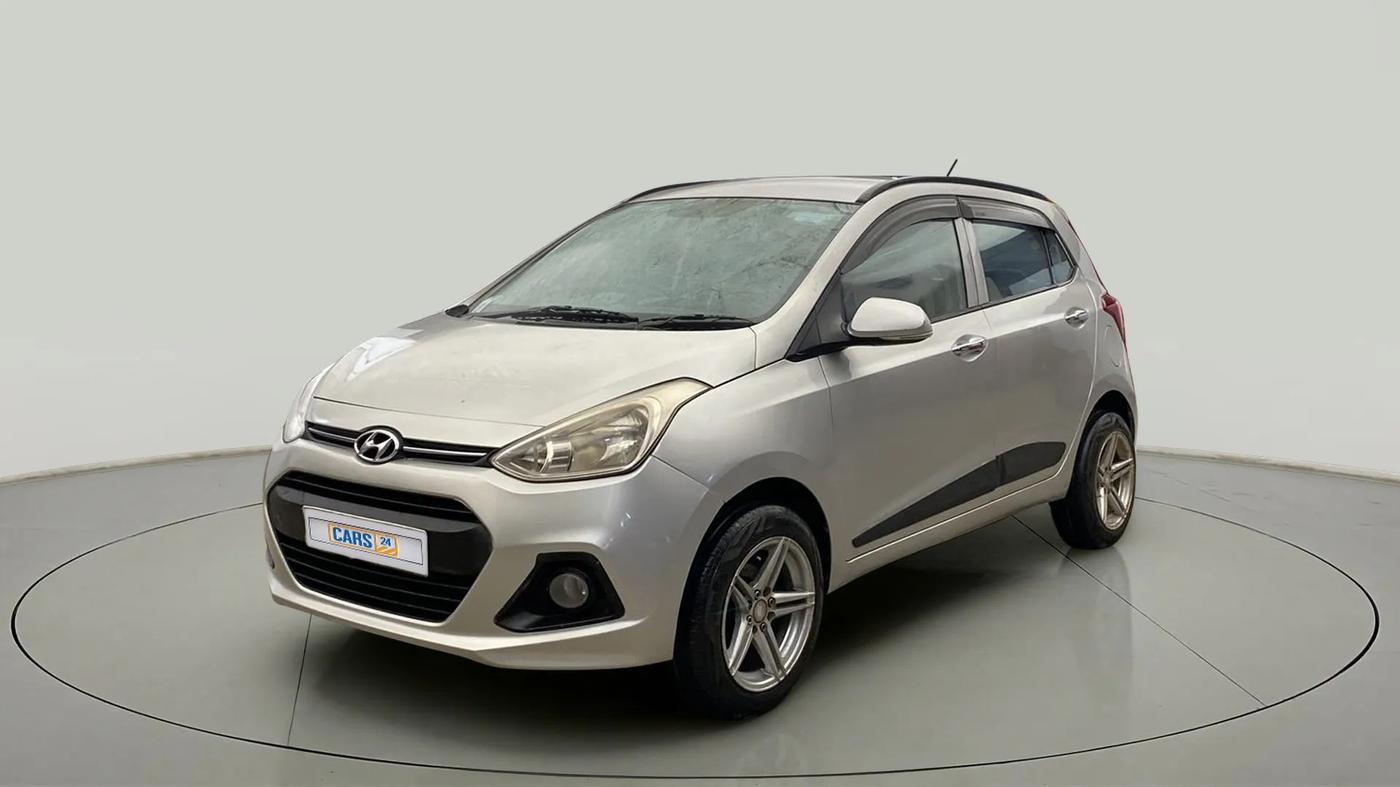 2014 Hyundai Grand i10 SPORTZ 1.2 KAPPA VTVT, CNG, Manual, 1,16,147 km, Left Front Diagonal