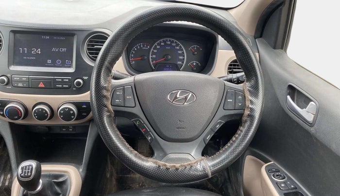 2017 Hyundai Grand i10 SPORTZ (O) 1.2 KAPPA VTVT, Petrol, Manual, 43,899 km, Steering Wheel Close Up