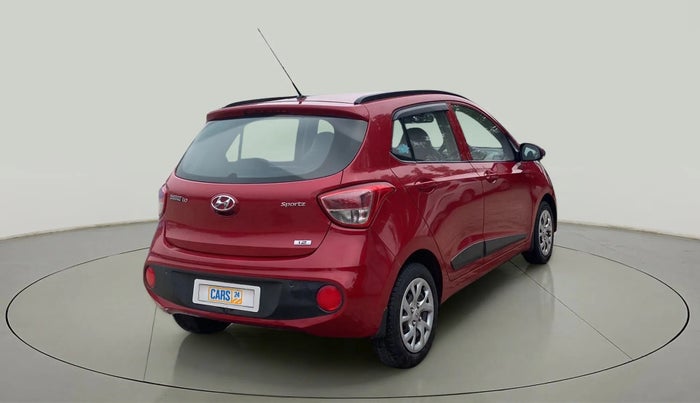 2017 Hyundai Grand i10 SPORTZ (O) 1.2 KAPPA VTVT, Petrol, Manual, 43,899 km, Right Back Diagonal