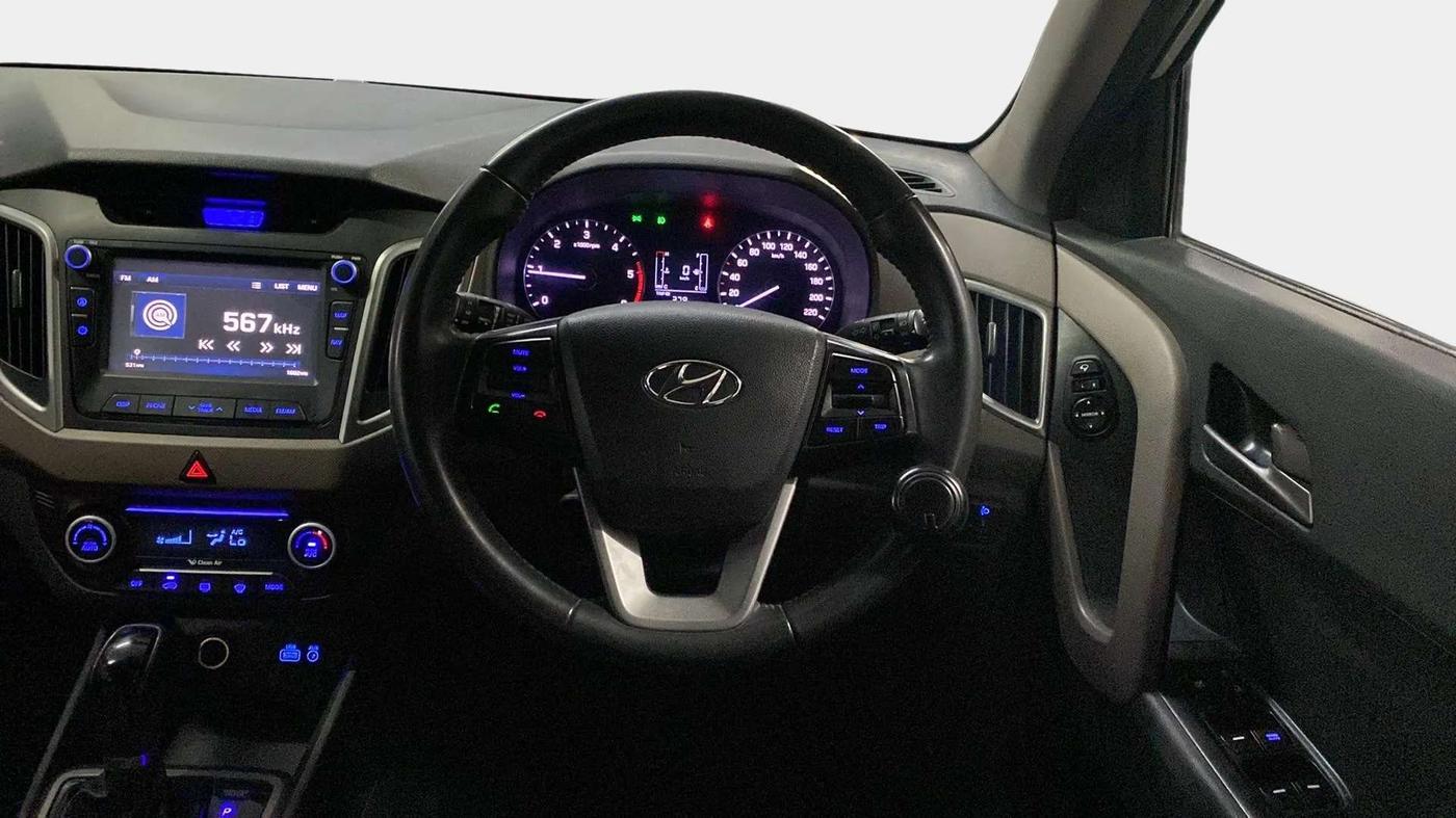 2018 Hyundai Creta SX PLUS AT 1.6 DIESEL, Diesel, Automatic, 56,631 km, Steering Wheel Close Up