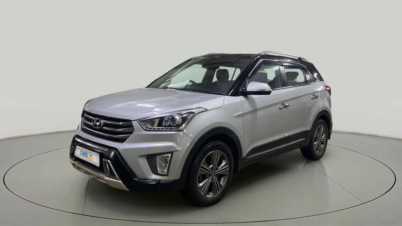 2018 Hyundai Creta SX PLUS AT 1.6 DIESEL, Diesel, Automatic, 56,631 km, Left Front Diagonal