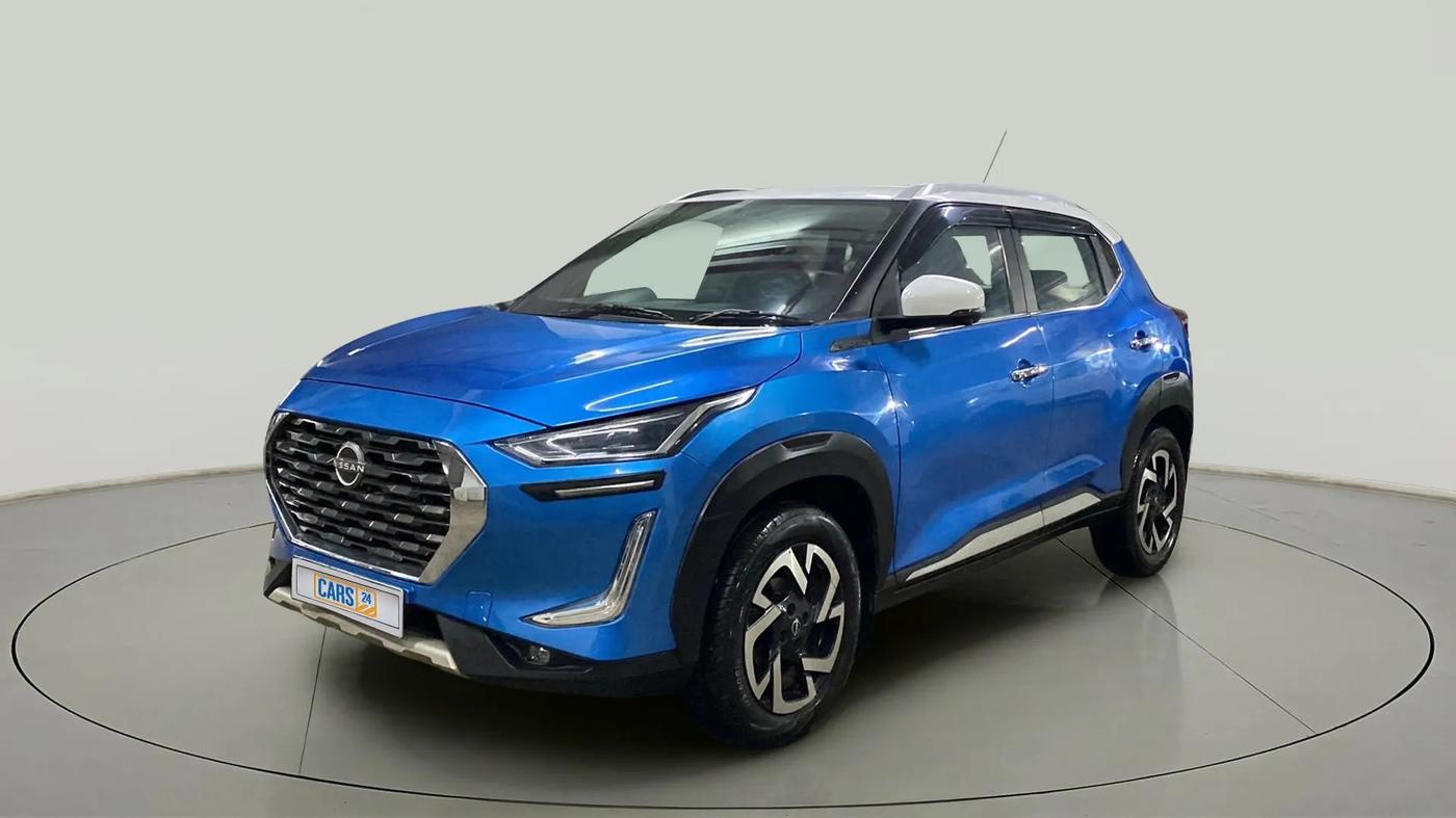 2021 Nissan MAGNITE XV PREMIUM TURBO CVT DUAL TONE, Petrol, Automatic, 17,529 km, Left Front Diagonal