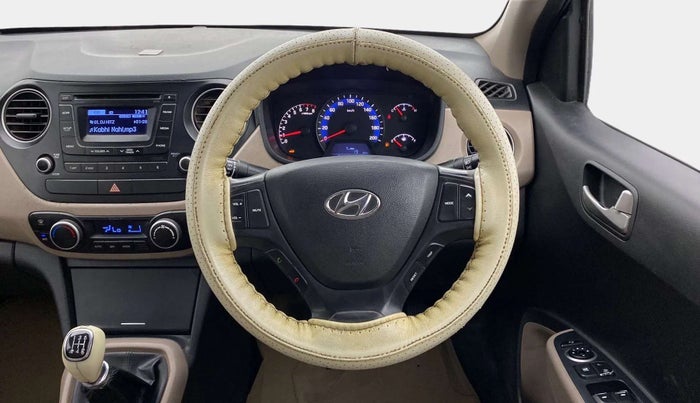 2014 Hyundai Xcent SX 1.2 (O), CNG, Manual, 87,673 km, Steering Wheel Close Up