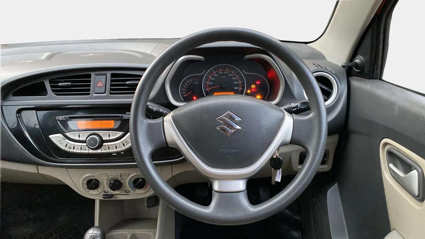 2014 Maruti Alto K10 VXI (O), Petrol, Manual, 14,628 km, Steering Wheel Close Up