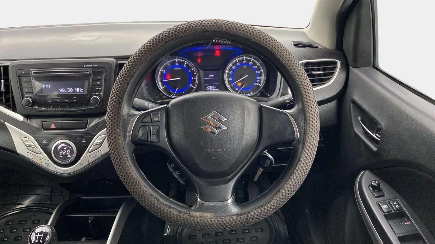 2018 Maruti Baleno DELTA PETROL 1.2, Petrol, Manual, 40,833 km, Steering Wheel Close Up