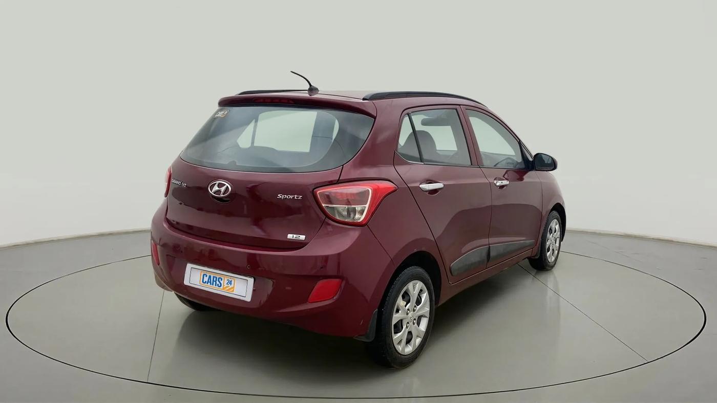 2013 Hyundai Grand i10 SPORTZ 1.2 KAPPA VTVT, Petrol, Manual, 91,026 km, Right Back Diagonal