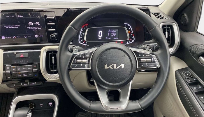 2022 KIA SONET HTX 1.0 DCT, Petrol, Automatic, 22,001 km, Steering Wheel Close Up