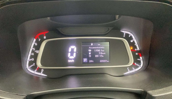 2022 KIA SONET HTX 1.0 DCT, Petrol, Automatic, 22,001 km, Odometer Image
