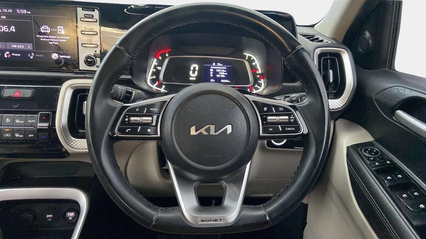 2022 KIA SONET HTX ANNIVERSARY EDITION 1.5, Diesel, Manual, 60,511 km, Steering Wheel Close Up
