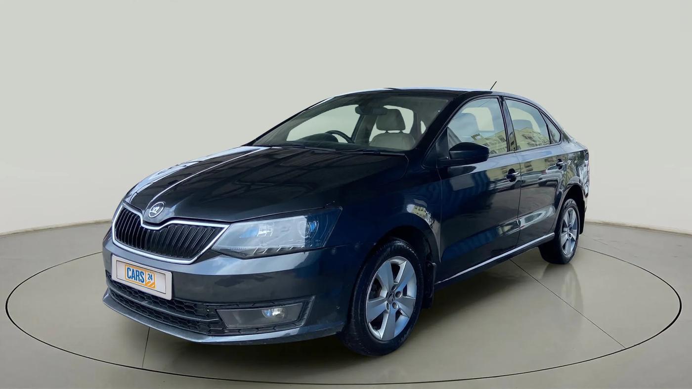 2017 Skoda Rapid STYLE 1.5 TDI AT, Diesel, Automatic, 87,587 km, Left Front Diagonal