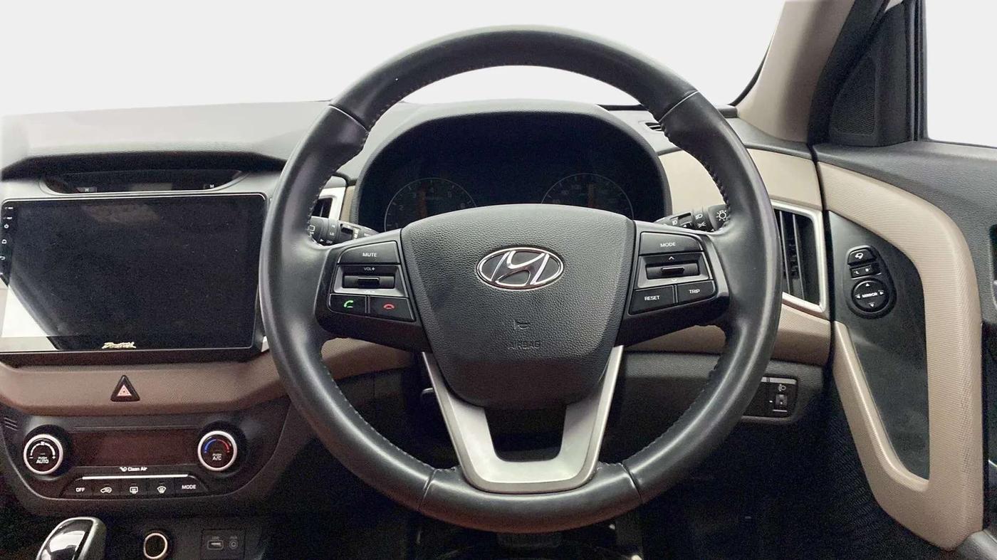2017 Hyundai Creta SX PLUS AT 1.6 PETROL, Petrol, Automatic, 33,123 km, Steering Wheel Close Up