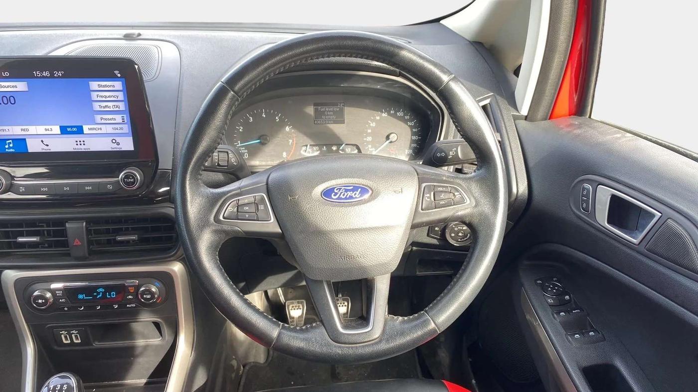 2018 Ford Ecosport TITANIUM 1.5L PETROL, Petrol, Manual, 40,662 km, Steering Wheel Close Up