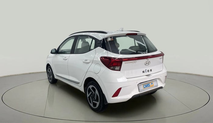 2024 Hyundai GRAND I10 NIOS SPORTZ AMT 1.2 KAPPA VTVT, Petrol, Automatic, 4,431 km, Left Back Diagonal