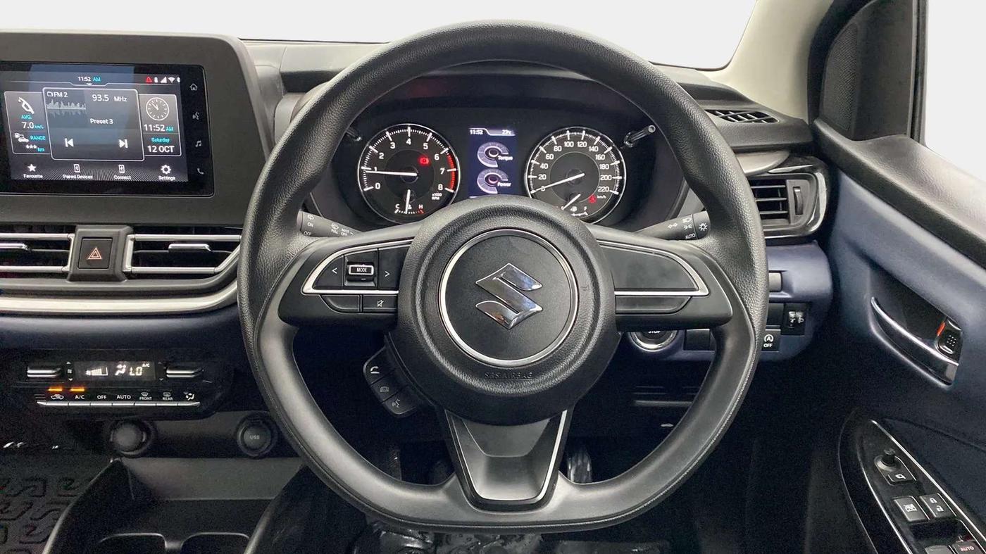 2023 Maruti Baleno ZETA 1.2 AGS, Petrol, Automatic, 9,088 km, Steering Wheel Close Up