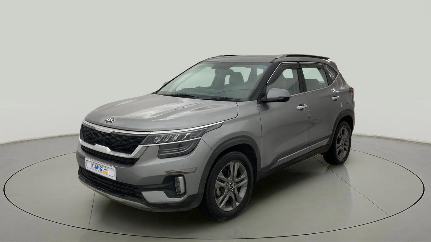 2020 KIA SELTOS HTX IVT 1.5 PETROL, Petrol, Automatic, 59,978 km, Left Front Diagonal