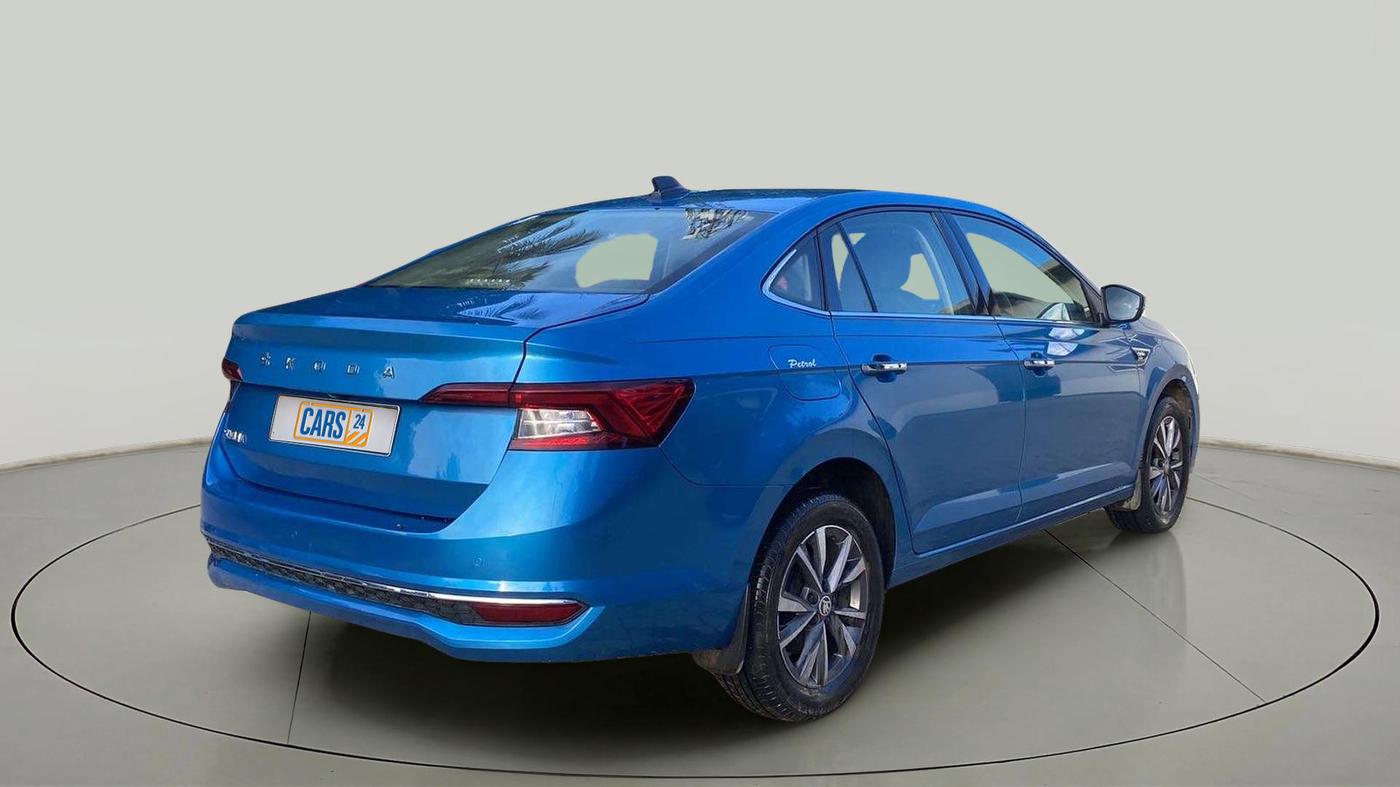 2022 Skoda SLAVIA STYLE 1.0L TSI AT, Petrol, Automatic, 20,665 km, Right Back Diagonal