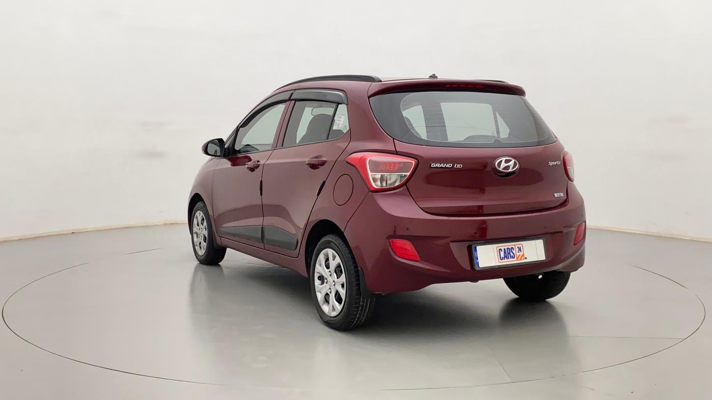 2015 Hyundai Grand i10 SPORTZ 1.2 KAPPA VTVT, Petrol, Manual, 59,614 km, Left Back Diagonal