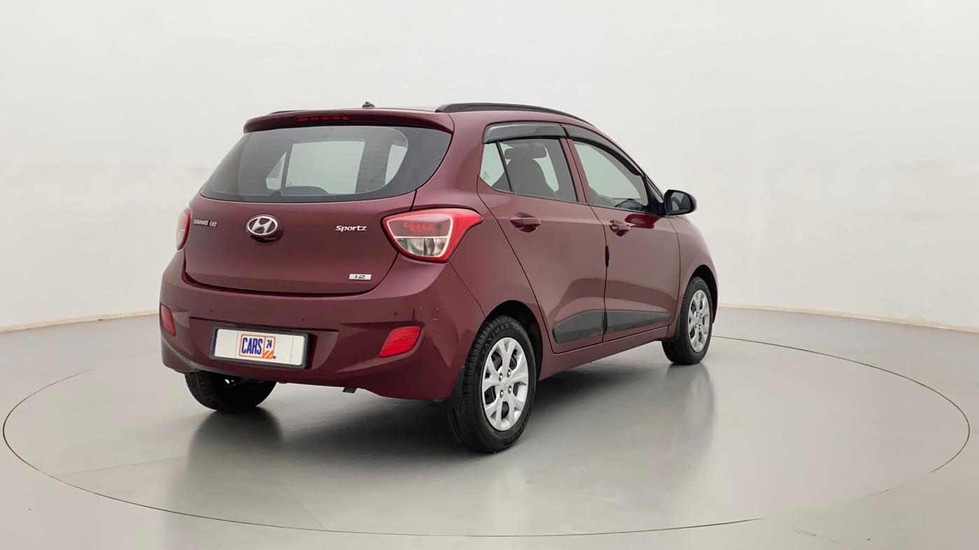 2015 Hyundai Grand i10 SPORTZ 1.2 KAPPA VTVT, Petrol, Manual, 59,614 km, Right Back Diagonal